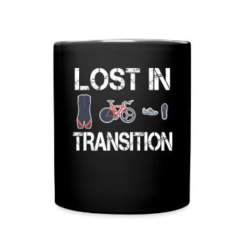 Lost In Transition Triathlete Triathlon - Full Colour Mug - black - Front