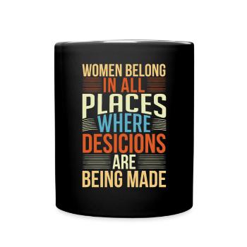 Female Women's Rights Female - Tasse einfarbig - Schwarz - Vorne