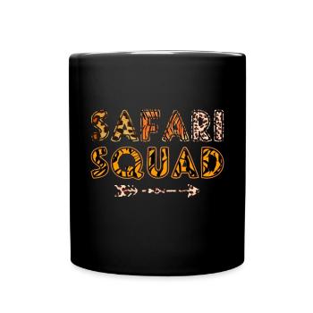 Safari Squad African Family Urlaub Sommerreise - Tasse einfarbig - Schwarz - Vorne