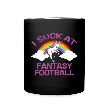 Ich Sauge Am Fantasy-Football-Loser - Tasse einfarbig - Schwarz - Vorne