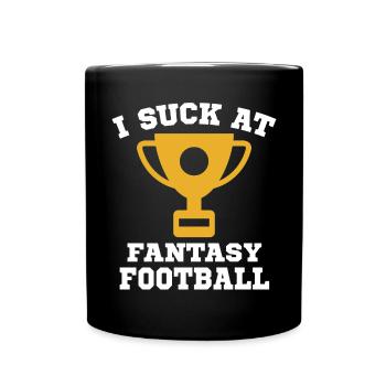 Ich Sauge Am Fantasy-Football-Loser - Tasse einfarbig - Schwarz - Vorne