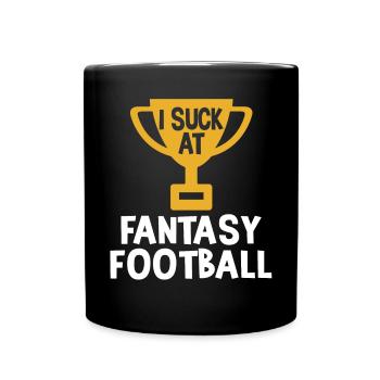 Ich Lutsche Am Fantasy Football -Verlierer - Tasse einfarbig - Schwarz - Vorne