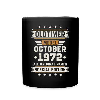 Oldtimer Octobre 1972 Cadeau d’anniversaire - Mug uni - noir - Devant