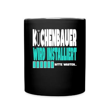 Kutscher wird installiert - Tasse einfarbig - Schwarz - Vorne
