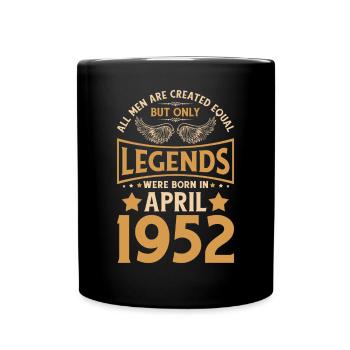 70. Geburtstag 70 Legenden wurden im April 1952 ge - Tasse einfarbig - Schwarz - Vorne