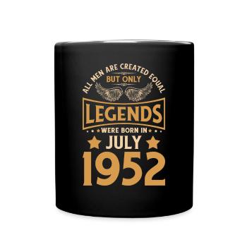 70th birthday 70 legends were born in July 1952 - Full Colour Mug - black - Front