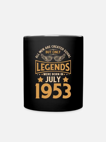 70th birthday 70 legends were born in July 1953 - Full Colour Mug - black