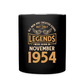 Geburtstag Die Legenden wurden im November 1954 ge - Tasse einfarbig - Schwarz - Vorne