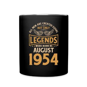 Geburtstag Die Legenden wurden im August 1954 gebo - Tasse einfarbig - Schwarz - Vorne