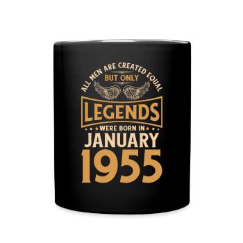 Anniversaire Les légendes ont été gebo en janvier 1955 - Mug uni - noir - Devant