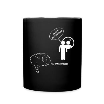 I want a million dollars - Full Colour Mug - black - Front