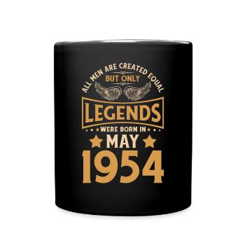 Geburtstag Legenden wurden im Mai 1954 geboren - Tasse einfarbig - Schwarz - Vorne