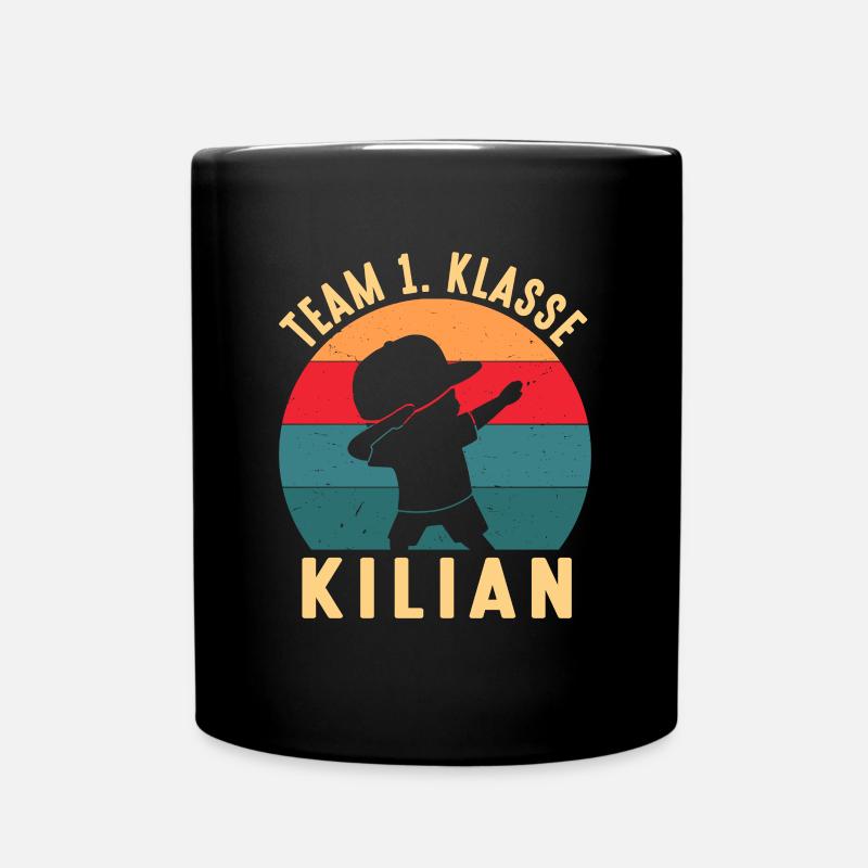 Einschulung Team 1. Klasse Kilian Schulstart - Tasse einfarbig - Schwarz