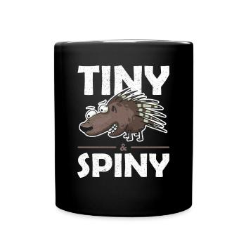 Stachlige Nagetier Tiny and Spiny Stachelschwein - Tasse einfarbig - Schwarz - Vorne