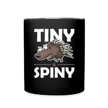 Stachlige Nagetier Tiny and Spiny Stachelschwein - Tasse einfarbig - Schwarz - Vorne