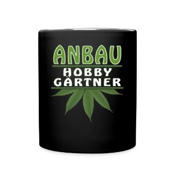 HANF ANBAU HOBBY GÄRTNER - Tasse einfarbig - Schwarz - Vorne
