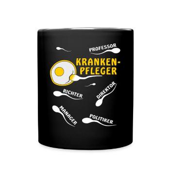KRANKENPFLEGER - Tasse einfarbig - Schwarz - Vorne
