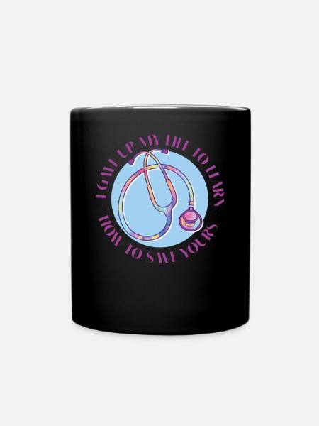 Ich habe mein Leben aufgegeben, um zu lernen - Tasse einfarbig - Schwarz