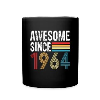 Awesome Since 1964 Birthday 1964 Vintage 1964 - Full Colour Mug - black - Front