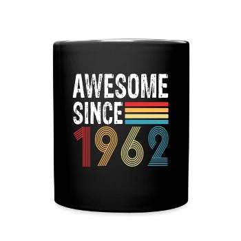 Génial depuis 1962 Anniversaire 1962 Millésime 1962 - Mug uni - noir - Devant