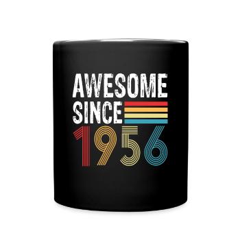 Génial depuis 1956 Anniversaire 1956 Millésime 1956 - Mug uni - noir - Devant