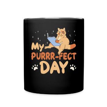 Les amateurs de livres de chats lisent des livres - Mug uni - noir - Devant