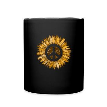 Hippie - Tasse einfarbig - Schwarz - Vorne