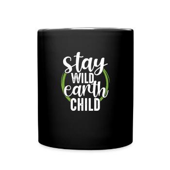 Hippie Peace Flower Power Love Peace Gift - Full Colour Mug - black - Front