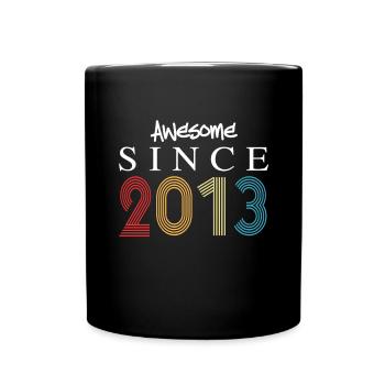 Awesome Since 2013 Birthday 2013 Vintage 2013 - Full Colour Mug - black - Front