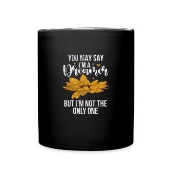 Hippie - Tasse einfarbig - Schwarz - Vorne