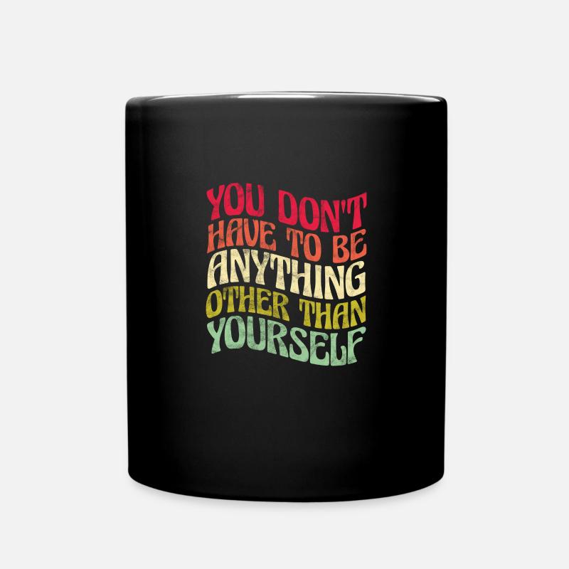 Hippie - Tasse einfarbig - Schwarz
