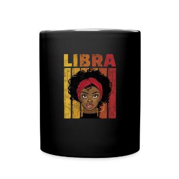 Libra Zodiac Sign Horoscope Astrology Gift - Full Colour Mug - black - Front