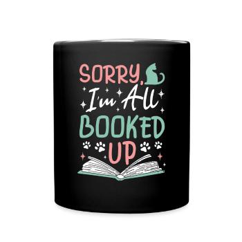 Les amateurs de livres de chats lisent des livres - Mug uni - noir - Devant