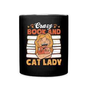 Les amateurs de livres de chats lisent des livres - Mug uni - noir - Devant