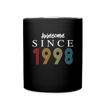 Awesome Since 1998 Birthday 1998 Vintage 1998 - Full Colour Mug - black - Front