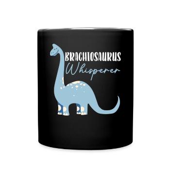 Brachiousaurus Whisperer Dinosaur Paleontologist - Full Colour Mug - black - Front