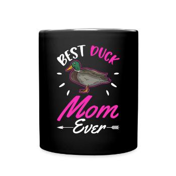 Best Duck Mom Ever Enten Mama - Full Colour Mug - black - Front