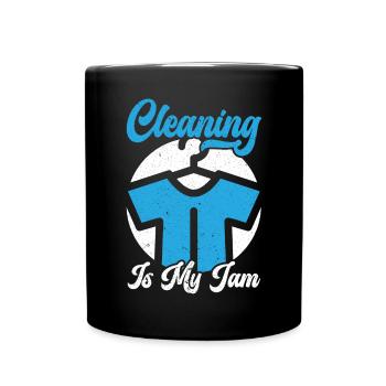Le nettoyage est mon travail de confiture Profession de nettoyeur à sec - Mug uni - noir - Devant