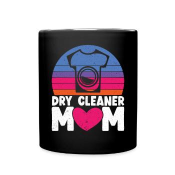 Nettoyeur à sec Maman Emploi Nettoyage à sec Fête des mères - Mug uni - noir - Devant