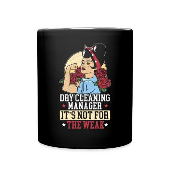 Gestionnaire de nettoyage à sec Ce n’est pas pour les faibles - Mug uni - noir - Devant