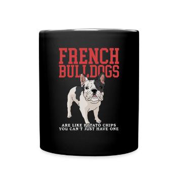 French Bulldog | French Bulldog Gift - Full Colour Mug - black - Front