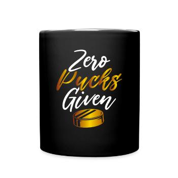 Zero pucks given - Full Colour Mug - black - Front