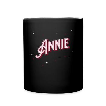 Annie Namen personalisiert - Tasse einfarbig - Schwarz - Vorne
