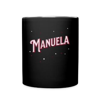 Manuela name personalized - Full Colour Mug - black - Front