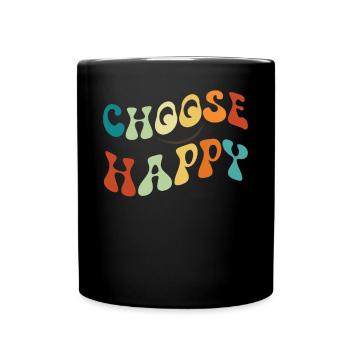 W�hlen Sie Happy Smile Face Motivate Inspire Happy - Tasse einfarbig - Schwarz - Vorne