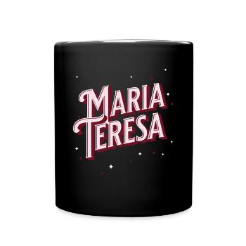 Maria Teresa names personalized - Full Colour Mug - black - Front