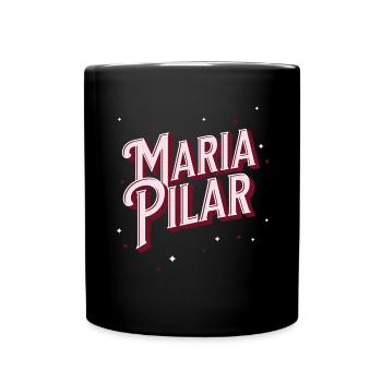 Maria Pilar nom personnalisé - Mug uni - noir - Devant
