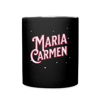 Maria Carmen name personalized - Full Colour Mug - black - Front