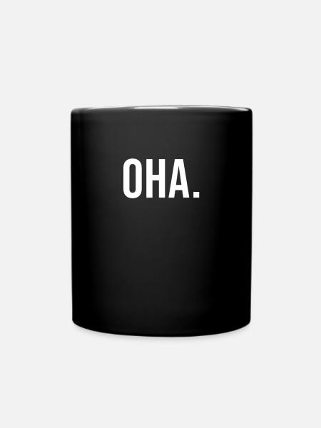 Oha - Tasse einfarbig - Schwarz