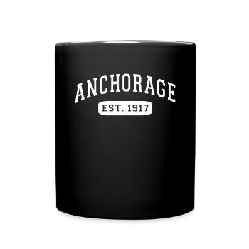 Alaska Gift USA Nature Bear Denali Grizzly Forest - Full Colour Mug - black - Front